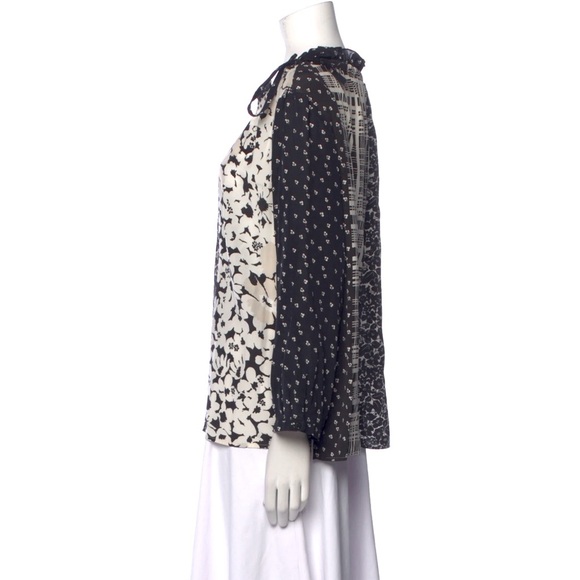 Weekend Max Mara Printed Silk Top - Size 4 - Picture 2 of 3